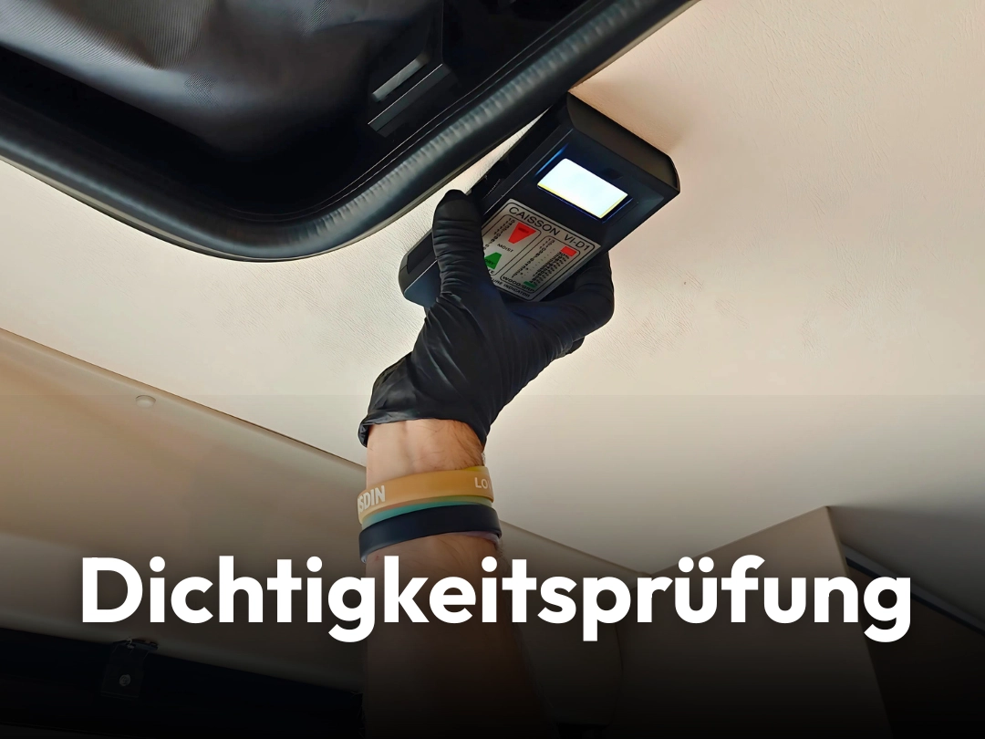 Camperforyou Dichtigkeitsprüfung
